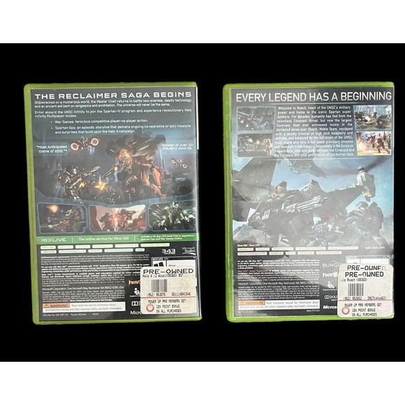 Halo Microsoft Xbox 360 Lot of 2 Halo 4 and Halo Reach Complete Tested - Picture 2 of 5